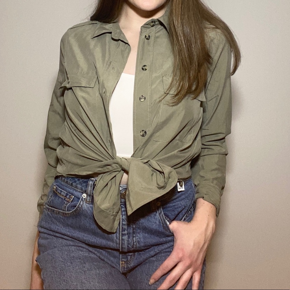 Green Dynamite Button Down